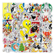 Load image into Gallery viewer, about:5.8-8.5cm50pcs not repeated bugs bunny series waterproof stickers
