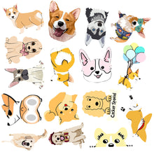 Load image into Gallery viewer, about:5-8cm 50 pcs cartoon dog waterproof stickers
