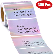 Load image into Gallery viewer, sticker size:3.2*2inch holographic laser letters alphabet laser self-adhesive labels（350pcs/roll）
