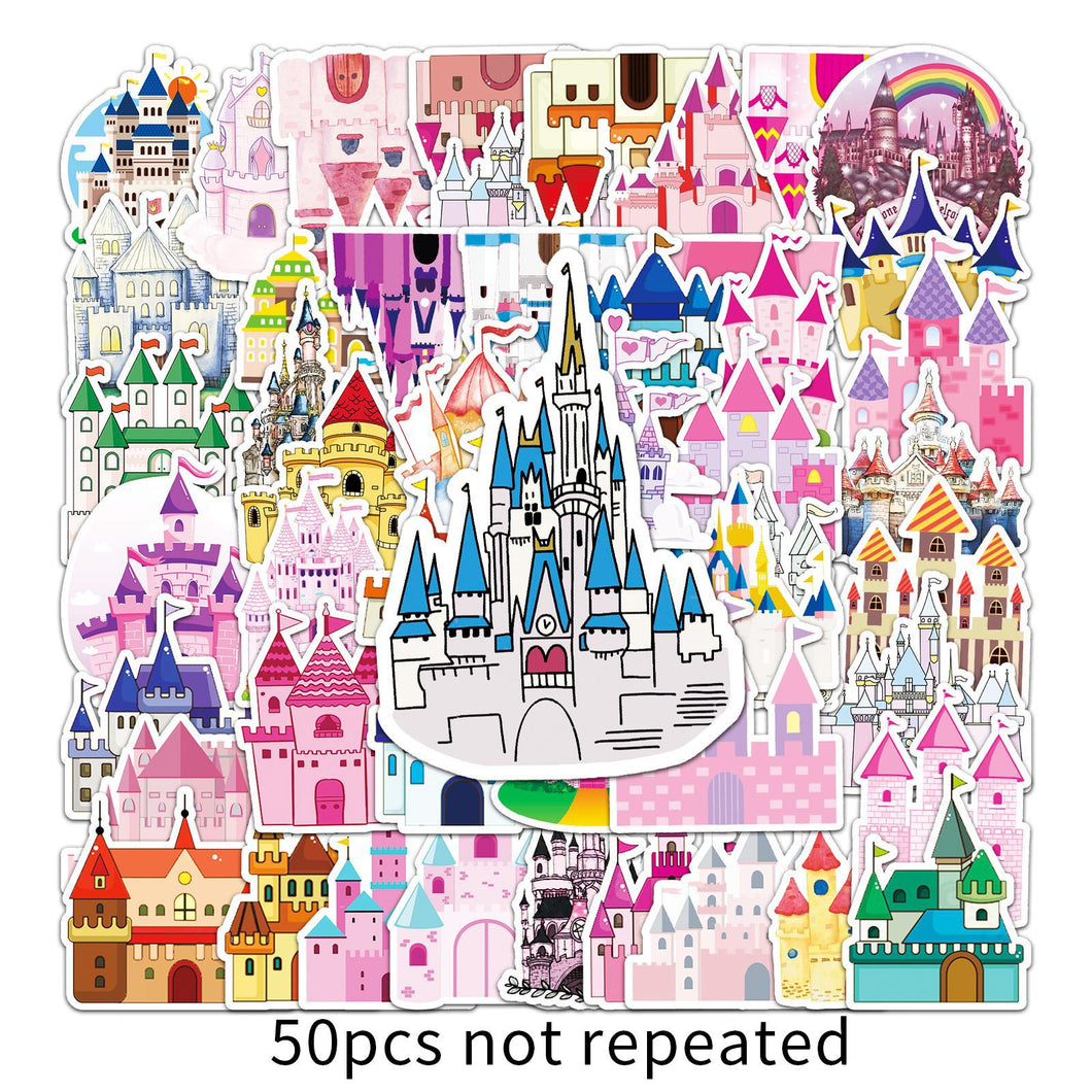 about:5.5-8.5cm 50pcs not repeated cartoon waterproof stickers