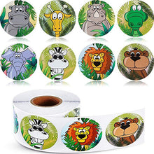 Load image into Gallery viewer, 25mm explosive roll animal stickers (500pcs/roll)
