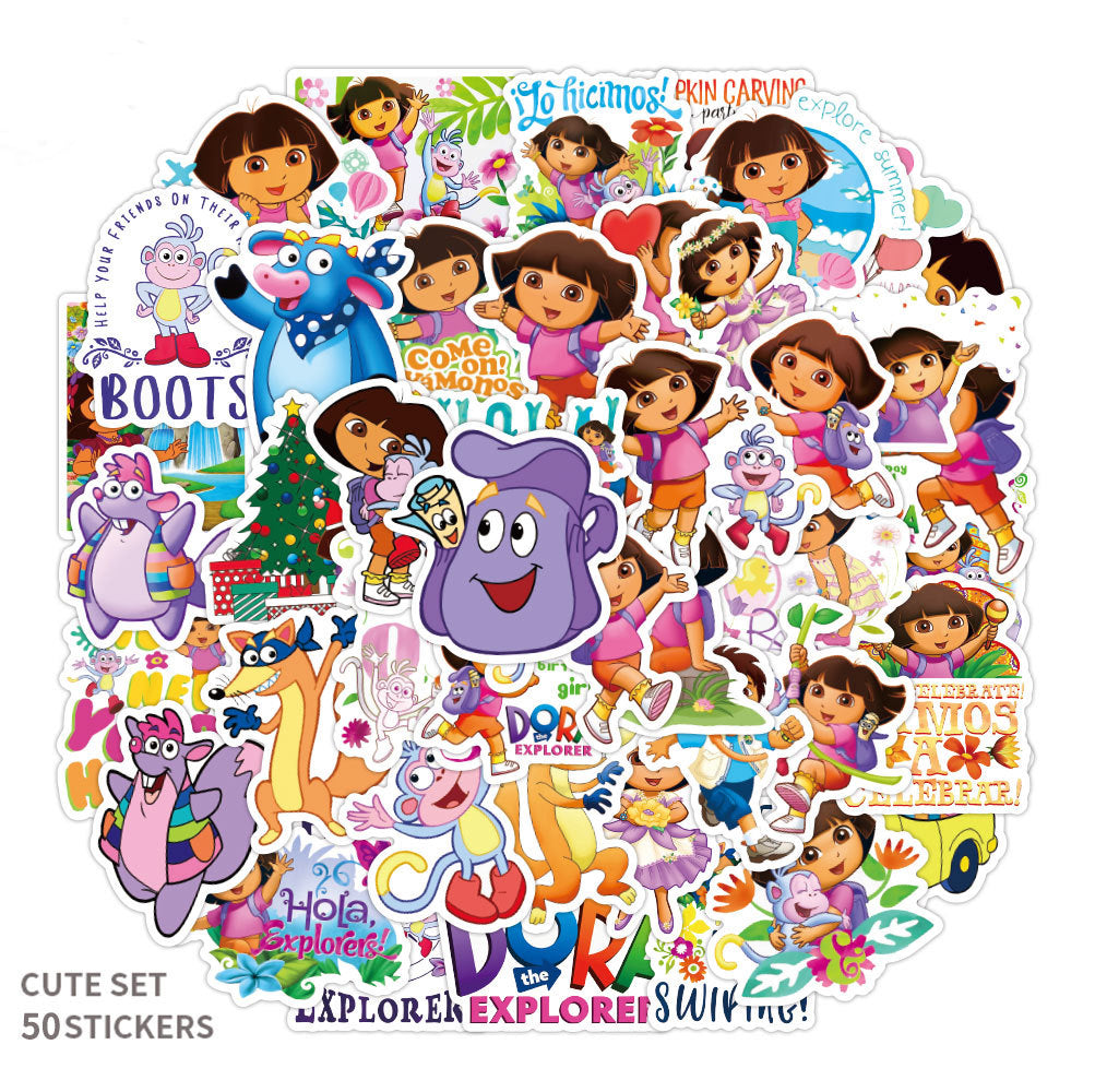 about:5-7cm 50pcs not repeated cartoon series waterproof stickers