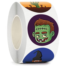 Load image into Gallery viewer, cap hat Hallowmas sticker 500pieces/roll

