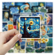 Load image into Gallery viewer, 50pcs van gogh sunflower oil painting graffiti stickers

