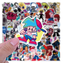 Load image into Gallery viewer, about 5-8cm waterproof game game console friday night funkin 50 pcs friday night funkin waterproof stickers
