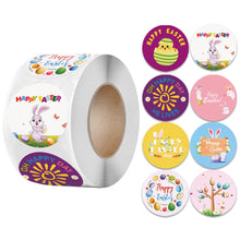 Load image into Gallery viewer, easter bunny letters alphabet turkey chicken number pcs easter egg stickers (500 pcs/roll)
