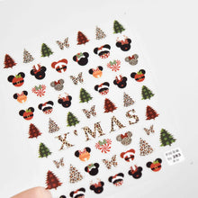Load image into Gallery viewer, 13*8.3cm christmas series cartoon nail sticker
