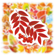Load image into Gallery viewer, size:8.5*9*1cm 50pcs fall maple leaf waterproof sticker
