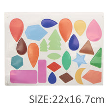 Load image into Gallery viewer, 22*16.7cm handmade mould template DIY plain geometric pattern earrings stickers
