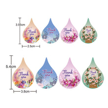 Load image into Gallery viewer, letters alphabet flower floral teardrop-shaped sticker 500pieces/roll
