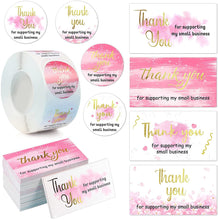 Load image into Gallery viewer, 1.5&quot; thank you letters alphabet thank you lettering stickers (500 pcs/roll)

