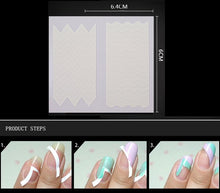 Load image into Gallery viewer, 6.4*6cm bundle french smile nail stickers (24 pcs/set)

