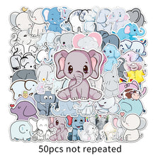 Load image into Gallery viewer, about：5.5-8.5cm 50 pcs elephant originality sticker

