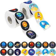 Load image into Gallery viewer, galaxy astronaut 3.8cm universe sticker (500 pcs/roll)
