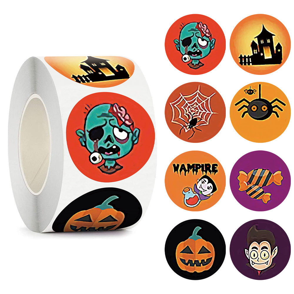 spider web candy sweety Hallowmas sticker 500pieces/roll