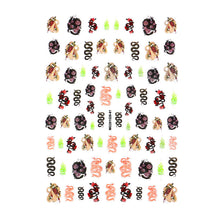 Load image into Gallery viewer, about:9.4*6.3cm snake series nail stickers
