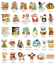 Load image into Gallery viewer, package size:14*18cm christmas waterproof stickers (54 pcs/pack)
