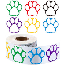 Load image into Gallery viewer, 2.5*2.5cm footprint paw household gadgets sticker 500pieces/roll
