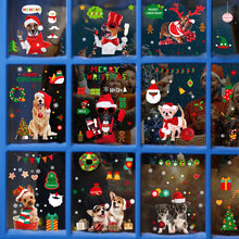 Load image into Gallery viewer, 20*30cm 9pcs/set cheistmas dogs wall sticker windows sticker
