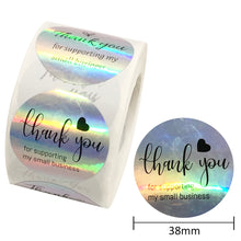 Load image into Gallery viewer, 1.5&quot;letters alphabet heart love thank you thank you lettering stickers (500 pcs/roll)
