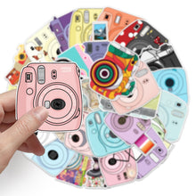 Load image into Gallery viewer, about:5.8-8.5cm 50pcs not repeated camera waterproof stickers
