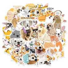 Load image into Gallery viewer, about:5-8cm 50 pcs cartoon dog waterproof stickers
