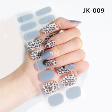 Load image into Gallery viewer, leaflet size:10*20cm leopard cheetah avocado flower floral gradient color gel nail sticker waterproof oilproof and coating-free sealing layer
