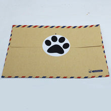 Load image into Gallery viewer, household gadgets footprint paw black series dog puppy 25mm dog footprint kraft paper sticker (500 pcs/roll)
