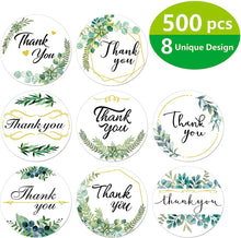 Load image into Gallery viewer, household gadgets leaf leaves tree thank you letters alphabet leaf sticker label（500 pcs/roll）
