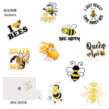 Load image into Gallery viewer, 10*10cm bee waterproof sticker(50pcs/pack)
