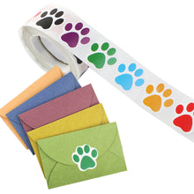 Load image into Gallery viewer, diameter:25mm footprint paw footprint Sticker（500pieces/roll）

