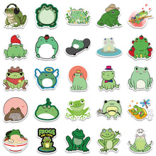 Load image into Gallery viewer, about:3-6cm 50 pcs new cartoon cute frog stickers
