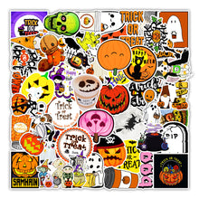 Load image into Gallery viewer, about:5-8cm 50 pcs halloween day series waterproof cartoon stickers
