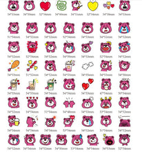 Load image into Gallery viewer, heart love strawberry bear waterproof stickers (50 pcs/pack)
