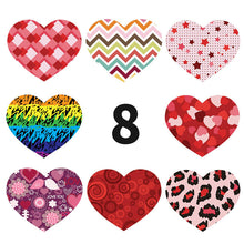 Load image into Gallery viewer, household gadgets heart love valentines day star starfish chevron zig zags leopard cheetah rainbow color love sticker 500pieces/roll
