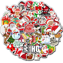 Load image into Gallery viewer, about:3-6cm(2.4&#39;&#39;) 50 pcs christmas series waterproof stickers
