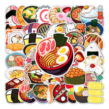 Load image into Gallery viewer, about:5.5-8.5cm 50pcs food series waterproof stickers
