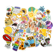 Load image into Gallery viewer, about 6-10cm(4&#39;&#39;) 53 pcs summer waterproof cartoon stickers
