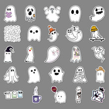 Load image into Gallery viewer, about:5.8-8.5cm 100 pcs halloween day series cartoon waterproof stickers
