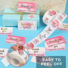 Load image into Gallery viewer, 1.5&quot; thank you letters alphabet thank you lettering stickers (500 pcs/roll)
