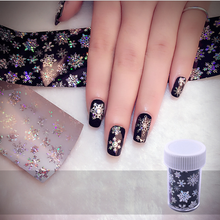 Load image into Gallery viewer, 4*120cm nail art nailartkit snowflake snow christmas day 4*120cm Starry magic nail sticker
