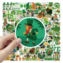 Load image into Gallery viewer, about:5-7cm 100pcs saint patricks green series waterproof stickers
