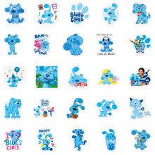 Load image into Gallery viewer, about:5-7cm waterproof blue series dog puppy 50pcs not repeated blue clues series stickers
