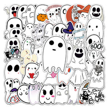 Load image into Gallery viewer, about:5.8-8.5cm 50pcs halloween skull series waterproof stickers
