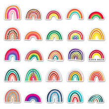 Load image into Gallery viewer, about:5.5-8.5cm 50pcs rainbow waterproof stickers
