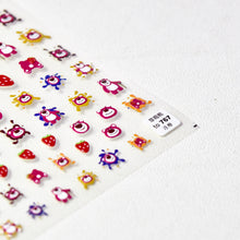 Load image into Gallery viewer, 13 * 8.3cm strawberry relief lotso nail sticker
